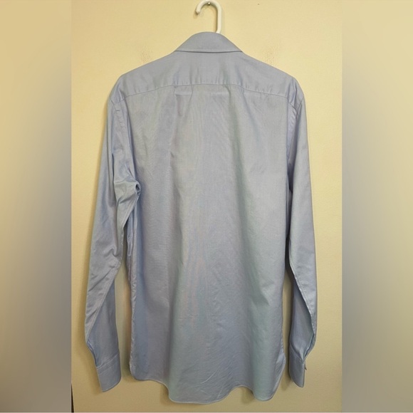 BORRIELLO Napoli Men Made Hand by Michael Jondral Button Down Shirt Sz 16 1-2/42 - Picture 11 of 16